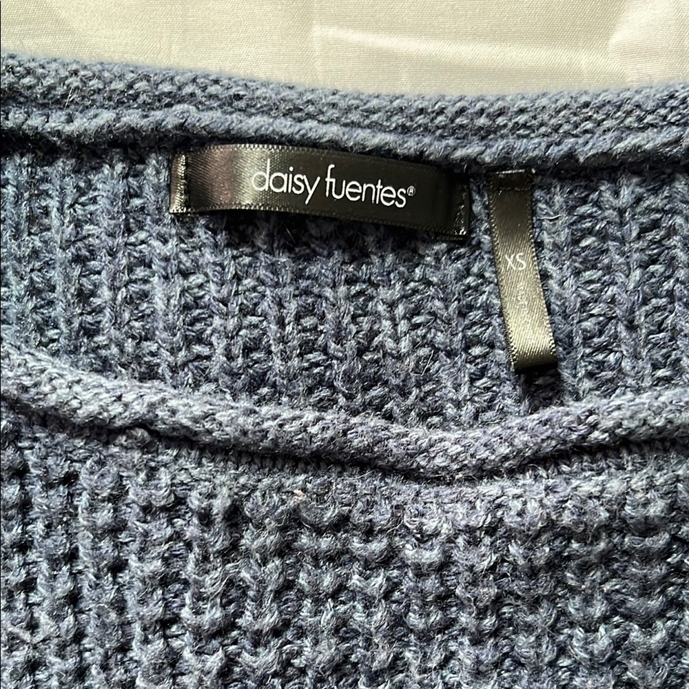 Daisy Fuentes Tunic Sweater Front Pocket XS - Picture 4 of 5